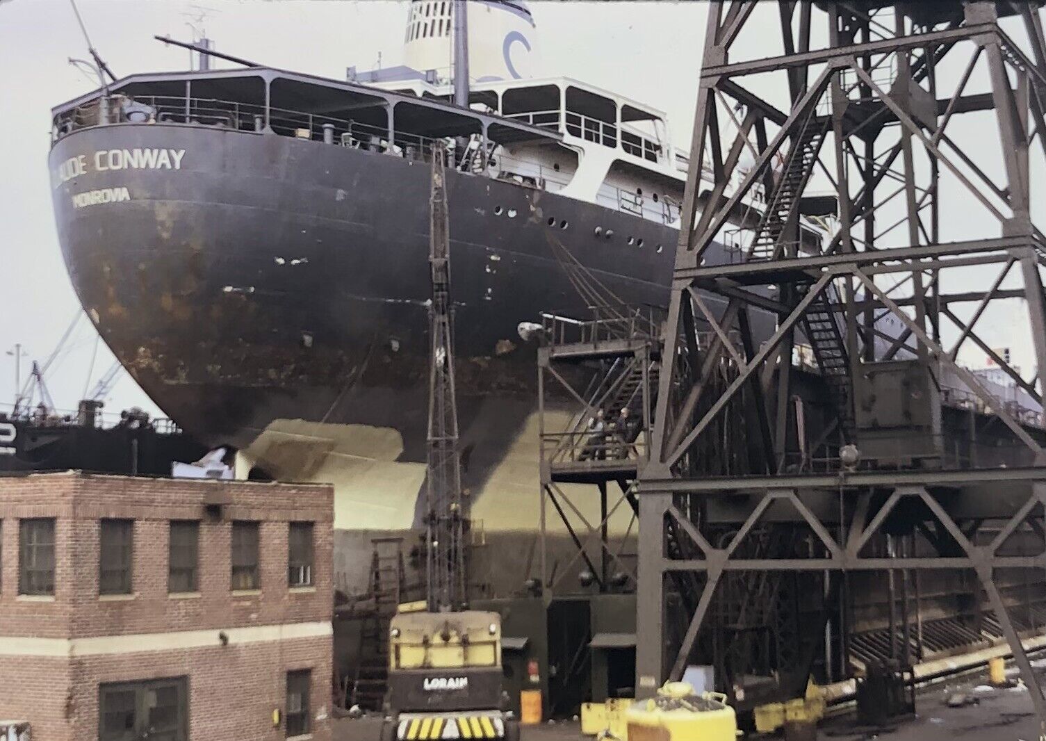 S56 MD Maryland Baltimore Harbor Steamship Steamer Ship 1972 35 MM Slide Photo