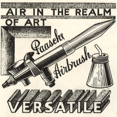 PAASCHE AIRBUSH CO 1948 ADVERTISING PRINT AD VINTAGE AIR IN THE REALM OF ART
