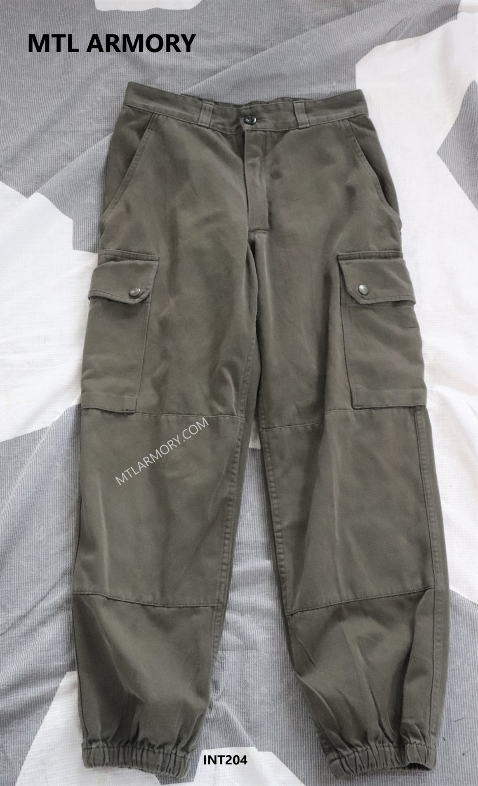 FRENCH ARMY GREEN COMBAT PANTS  ( MTL ARMORY )