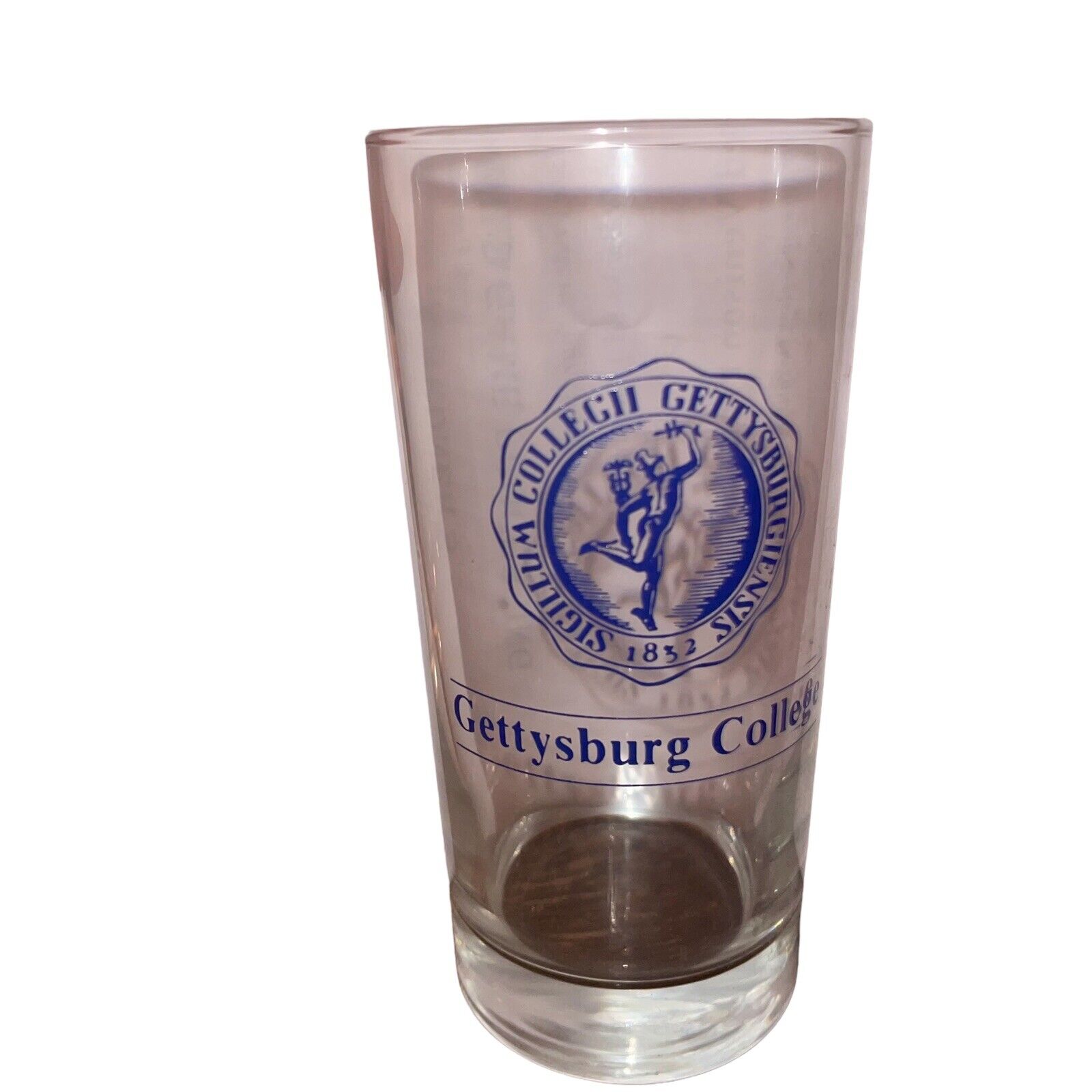 4 Vintage Gettysburg College Drinking Glass 1832 Antique Seal Pennsylvania