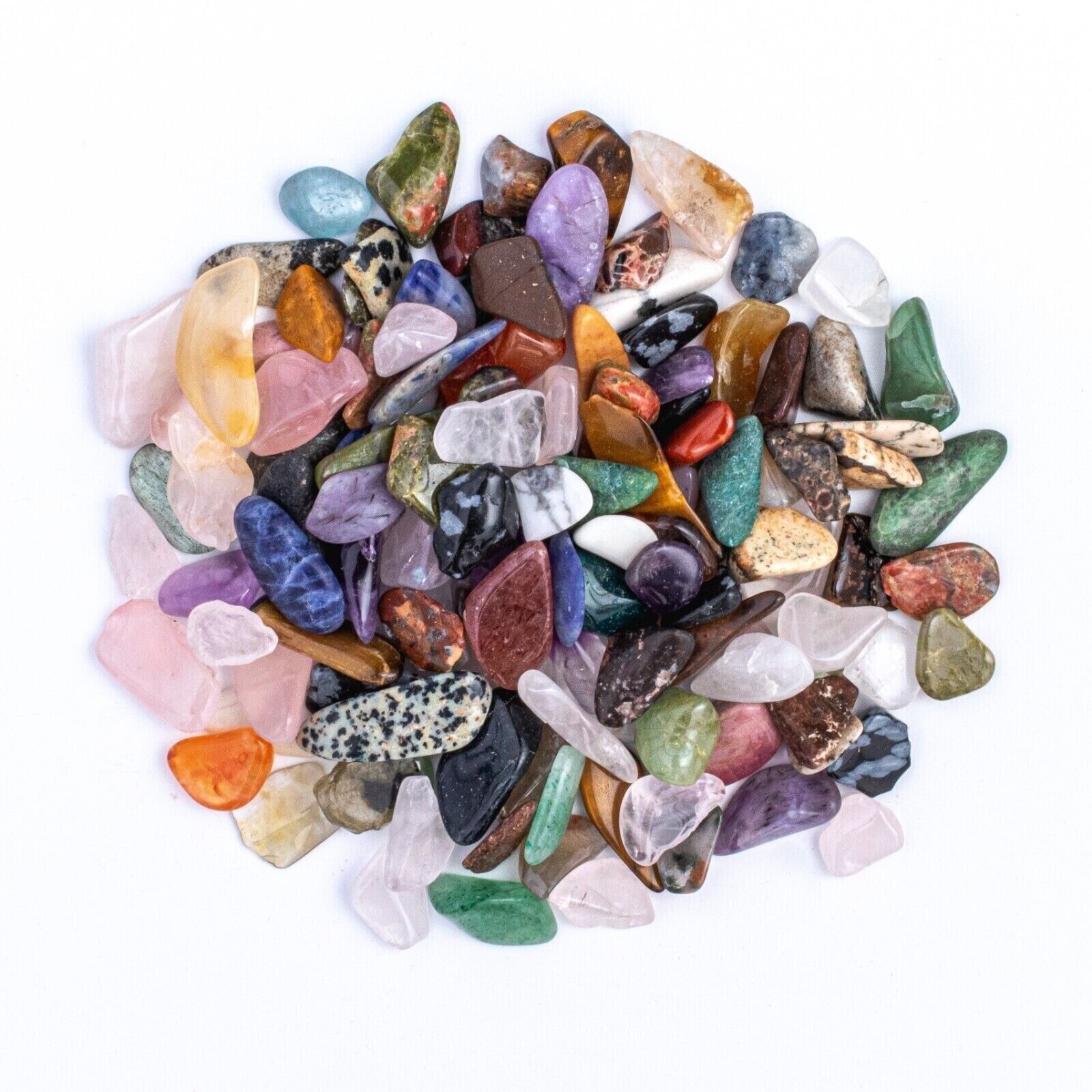 50g Tumbled South Africa Assorted Mix Mini Gemstone Chips Crystal Pebbles Gems
