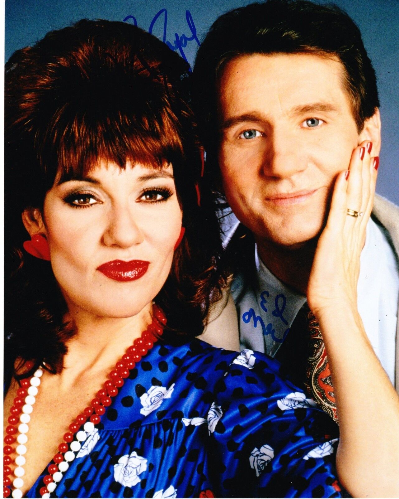 ED O'NEILL KATEY SAGAL SIGNED 8X10 PHOTO AL PEGGY BUNDY MARRIED WITH CHILDREN