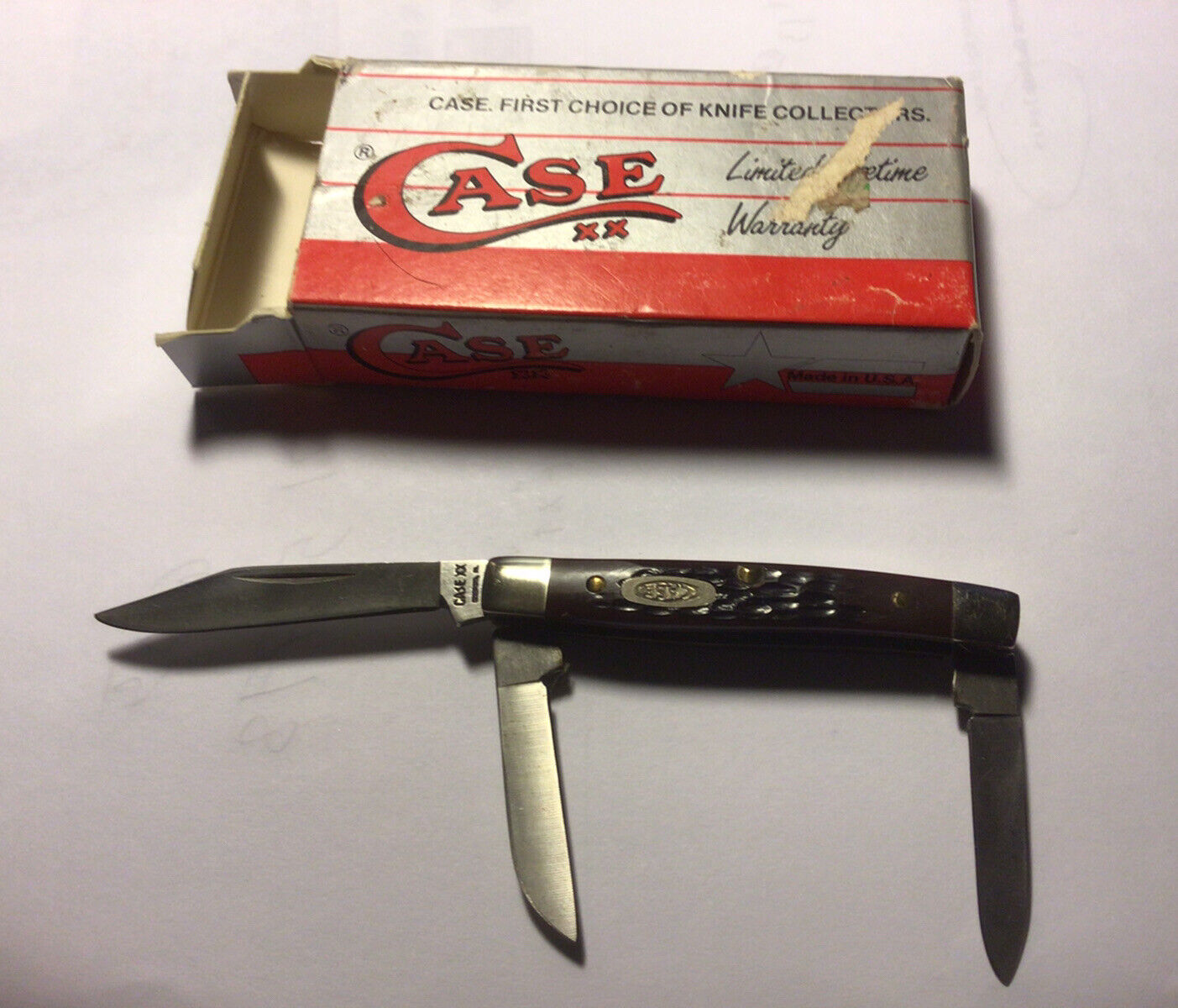 rare NOS Case XX bone stockman knife 6333SS in original box