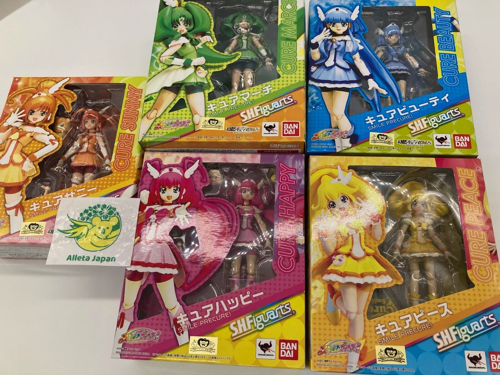 Glitter Force Smile Precure S.H.Figuarts Cure Figure 5 box set BANDAI Anime Toy
