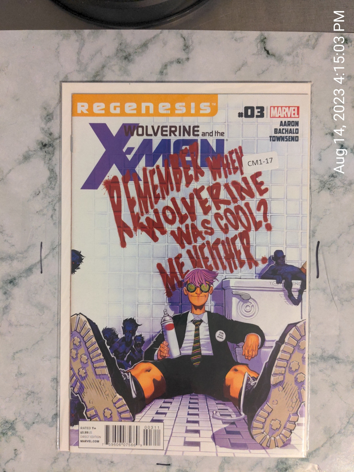 WOLVERINE & THE X-MEN #3 VOL. 1 9.4 MARVEL COMIC BOOK CM1-17