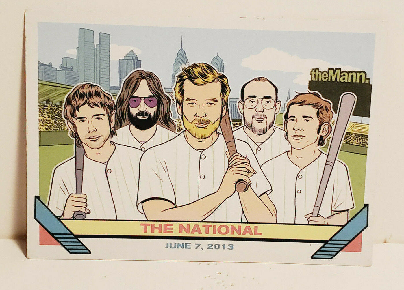 THE NATIONAL 2013 TOUR MANN MUSIC CENTER PHILADELPHIA CONCERT TRADING CARD