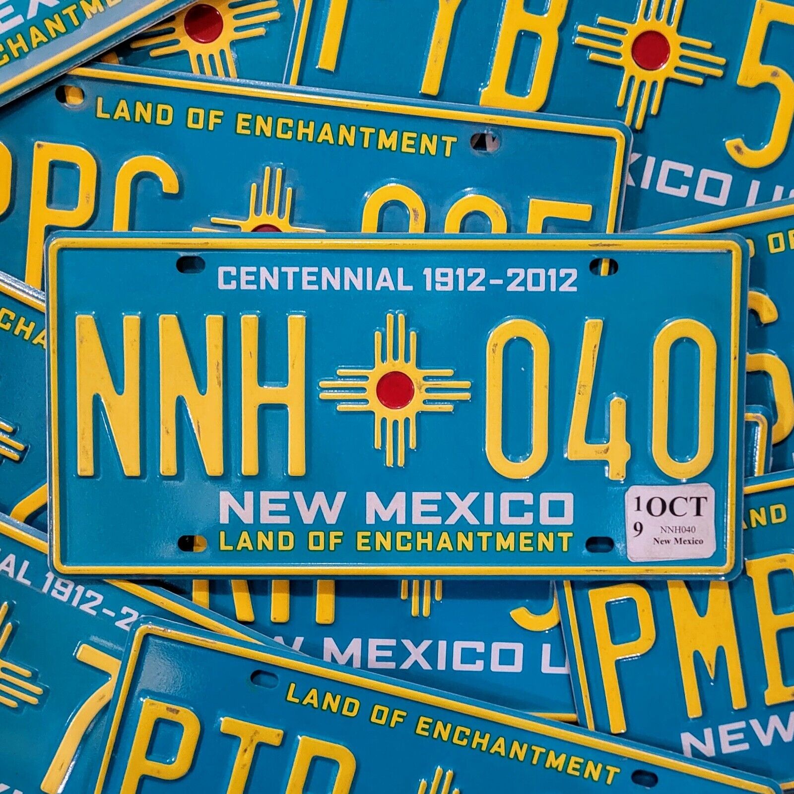 NEW MEXICO LICENSE PLATE 🔥FREE SHIPPING🔥 ~ 1  w/RANDOM LETTERS & NUMBERS 