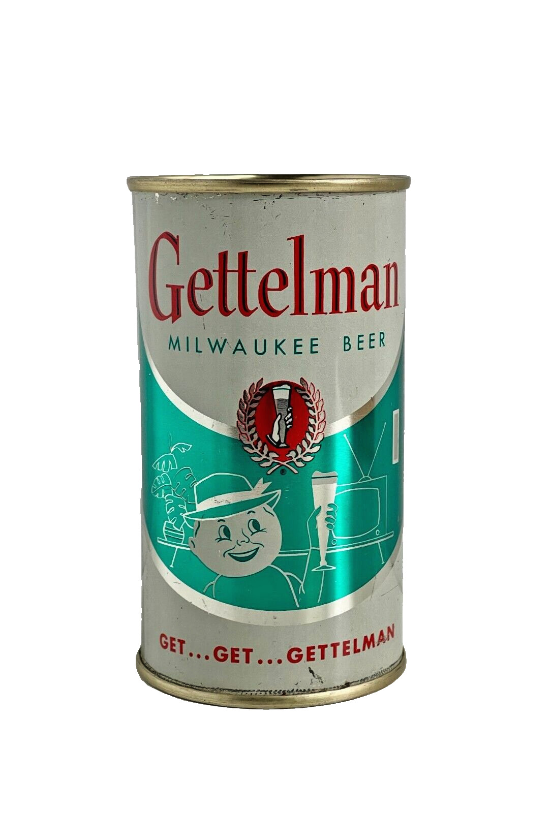 Gettelman 069-23 Beer Flat Top Can