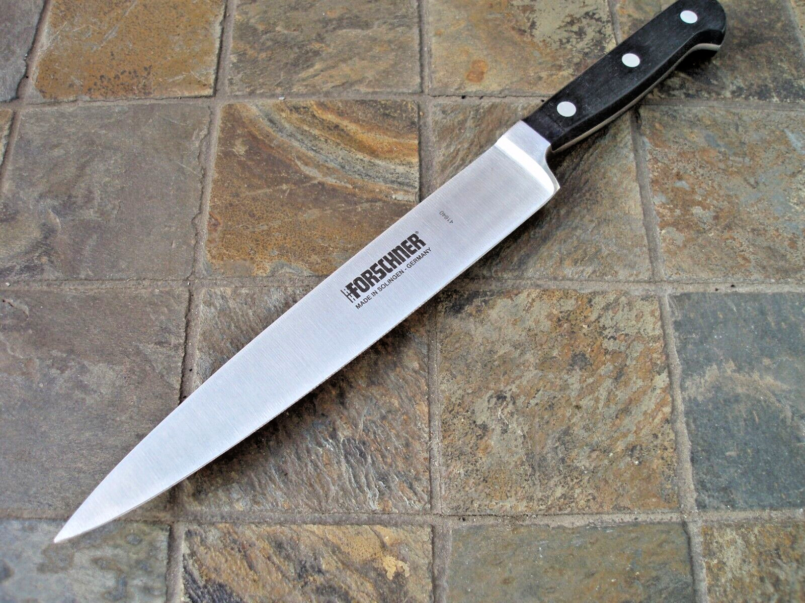 Victorinox Slicer 10 inch Blade Full Tang Black POM Handle