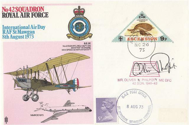 RAF Museum RAF (15) - No 42 Squadron - Signed Oliver Philpot MC DFC