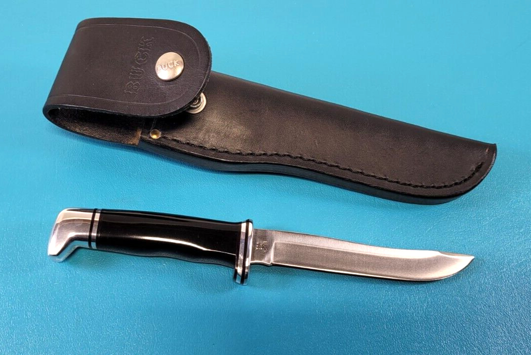 MINT Vintage Buck Knife Model No. 105 Pathfinder USA 3 Line Markings  c. 1972-86