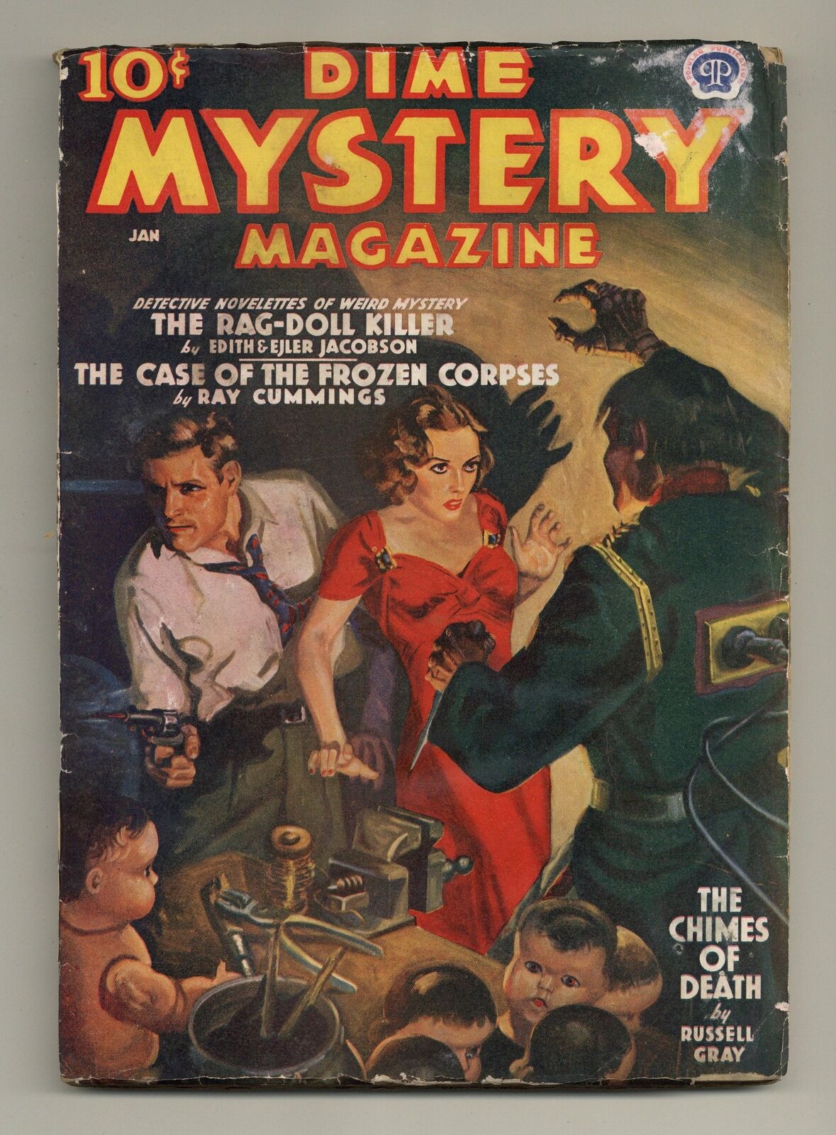 Dime Mystery Magazine Pulp Jan 1939 Vol. 19 #2 FR 1.0