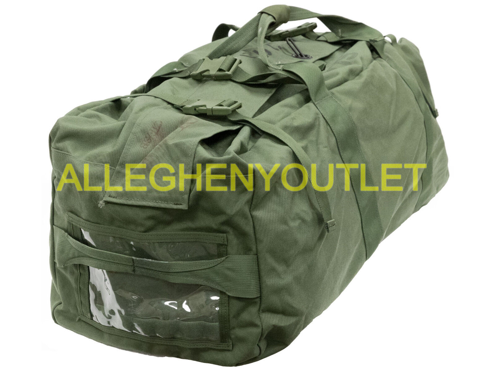 US Military Improved Sport Green Duffle Bag 8465-01-604-6541 Slightly Irregular