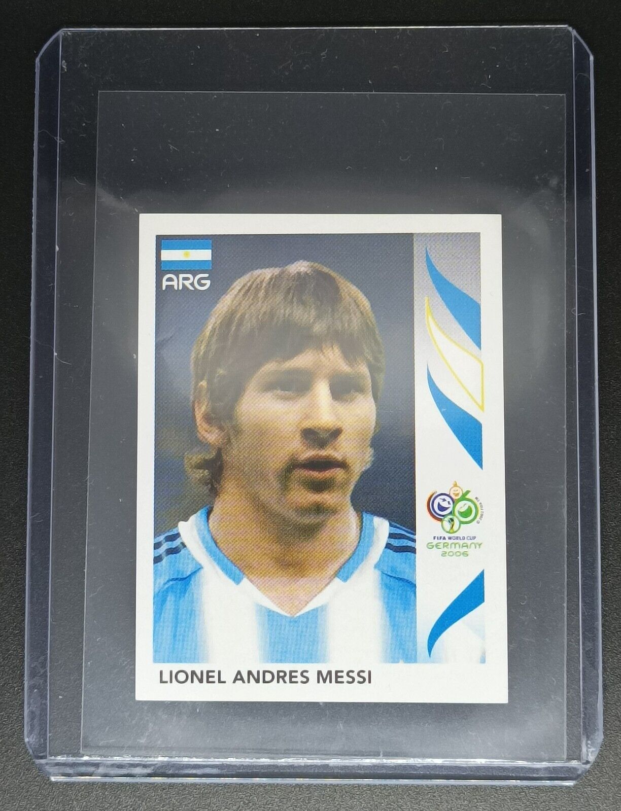 MINT RARE Lionel MESSI #185 ARGENTINA - GERMANY 2006 PANINI Cartoon Sticker