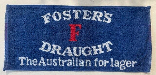 Vintage British Bar Towels, Fosters Draught Lager