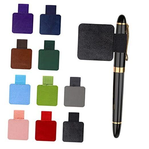 Pen Loop, 10pcs Self-adhesive Pen Holder Elastic Band Pencil Elastic Loop 