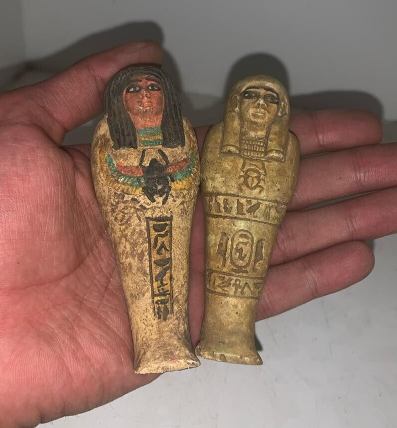 USHABTI STATUE Rare Ancient Egyptian Antiques Of Pharaonic Servant Of Graves BC