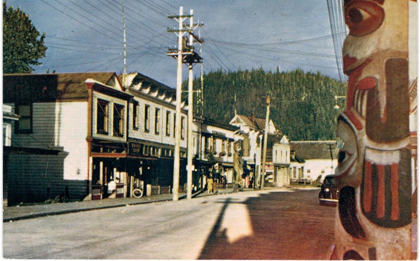 Wrangell AK Main Street 1950s Chrome Mint 