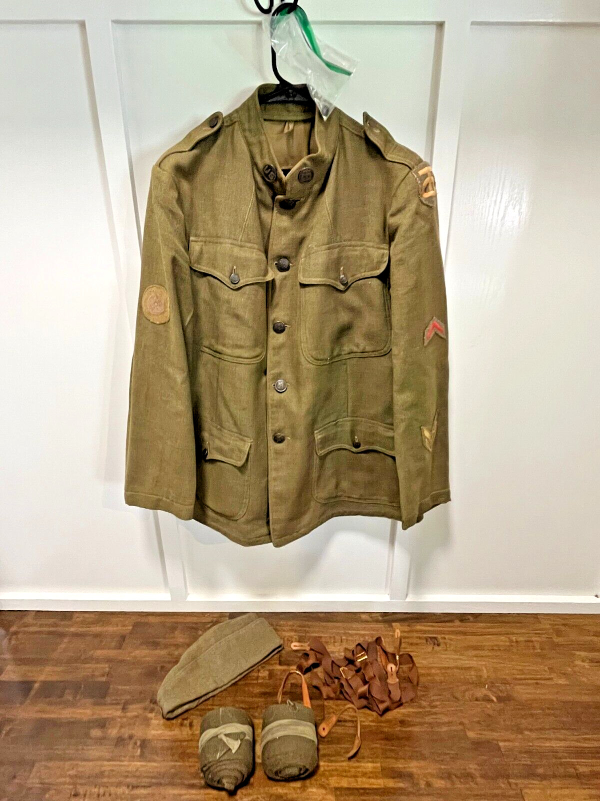 Rare Original WWI U.S. Army Wagoner Tunic Uniform Jacket & Accessories - ca.1918