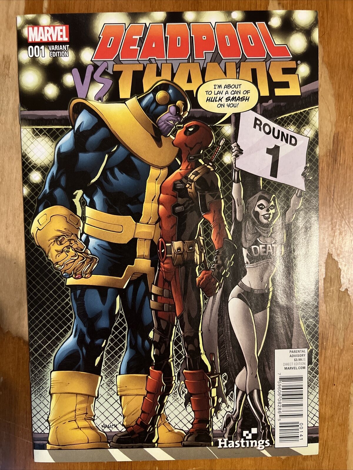 Deadpool vs Thanos 1 - Hastings Variant Cover Marvel Comics 2015