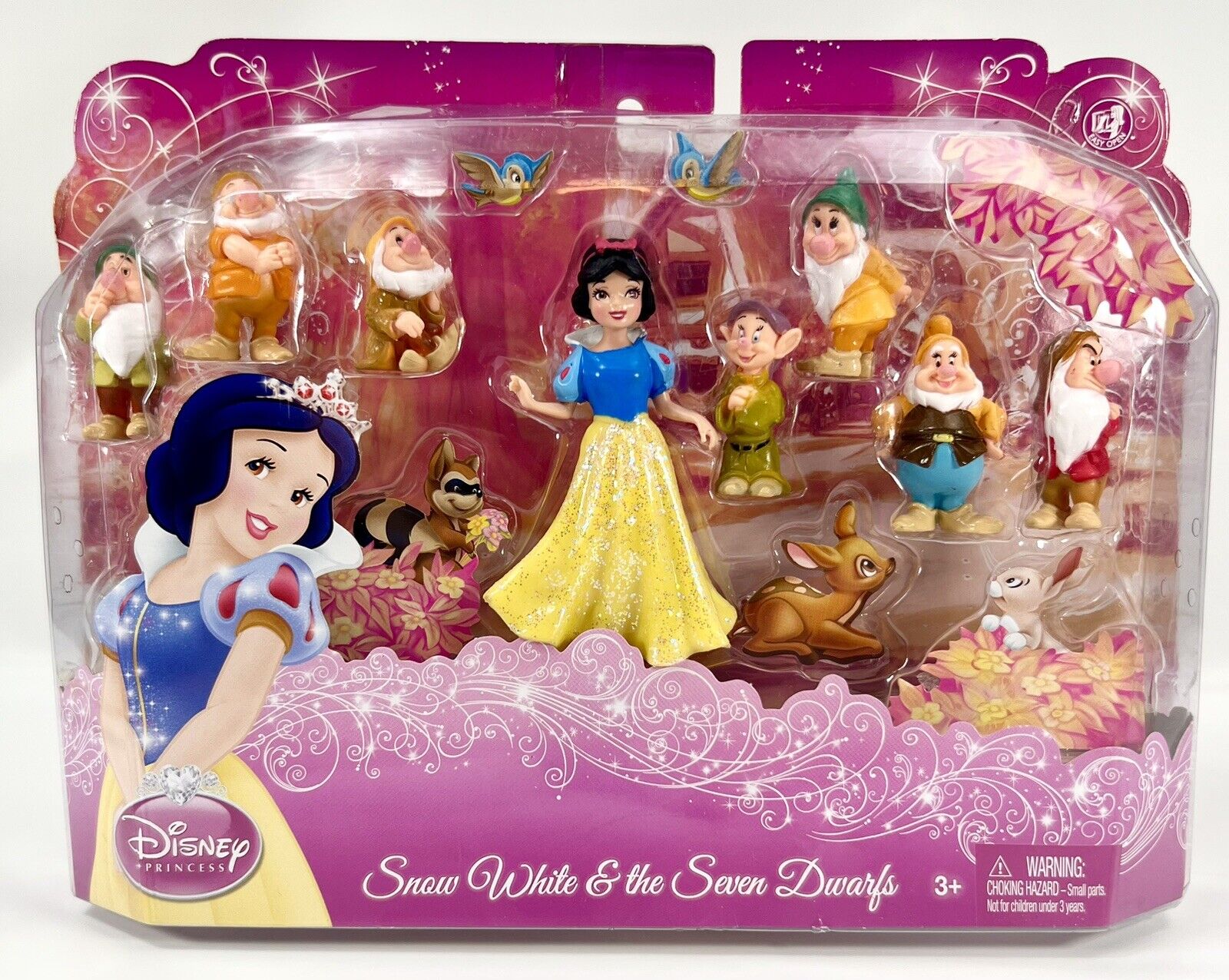 RARE SET 8 Pc's Disney Princess Snow white & the Seven Dwarfs Mini Figures
