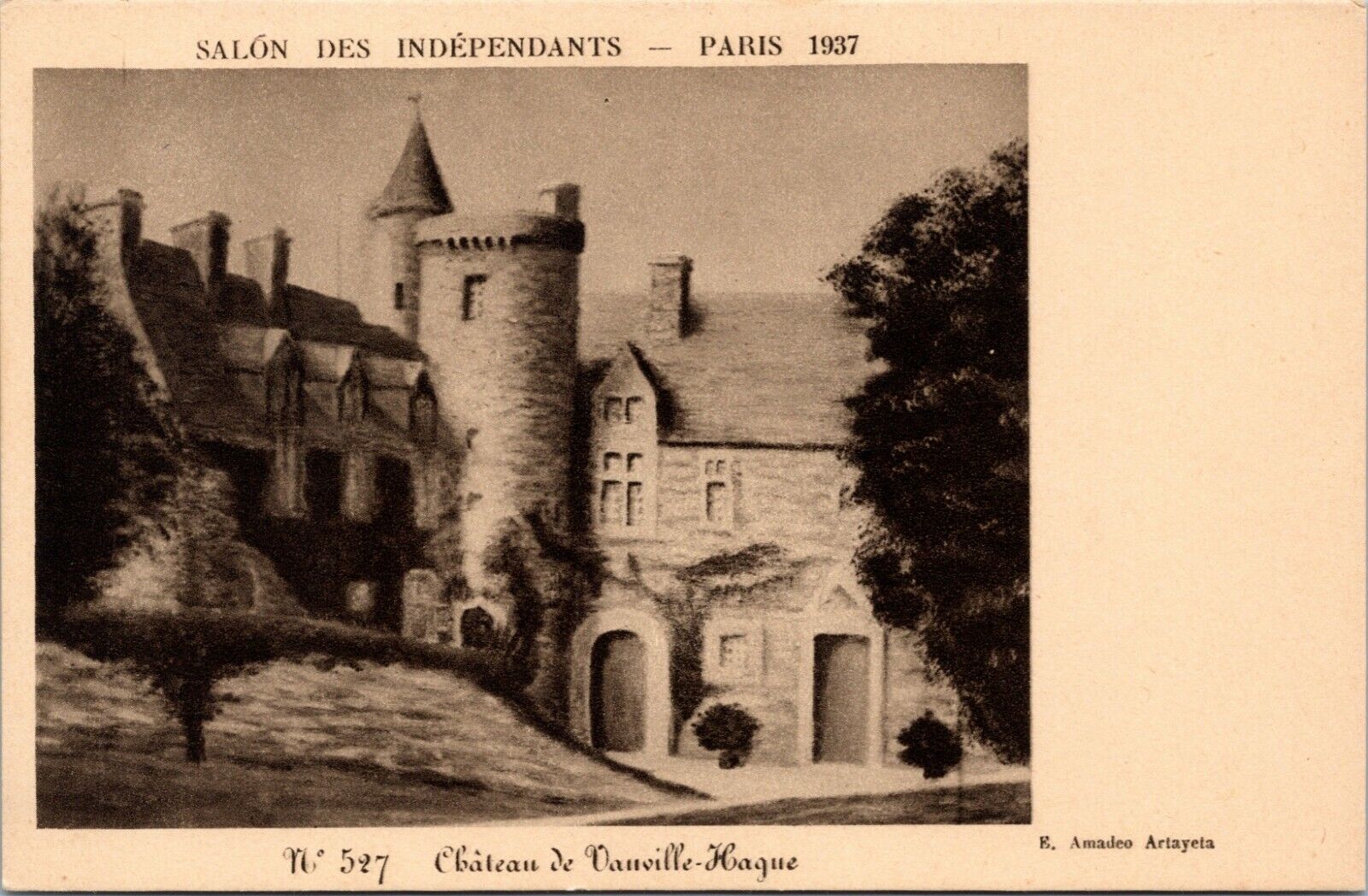 postcard Paris - Chateau de Vauville-Hague