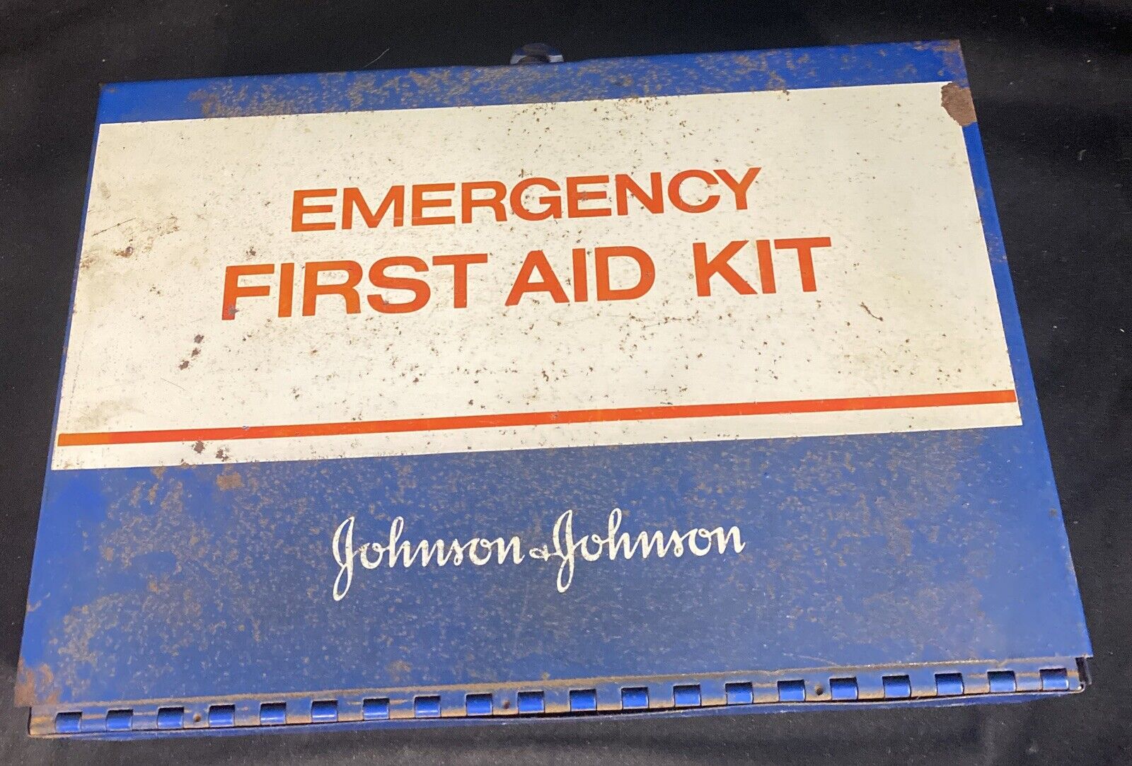 Johnson And Johnson Emergency First Aid Kit Metal Vintage&Contents
