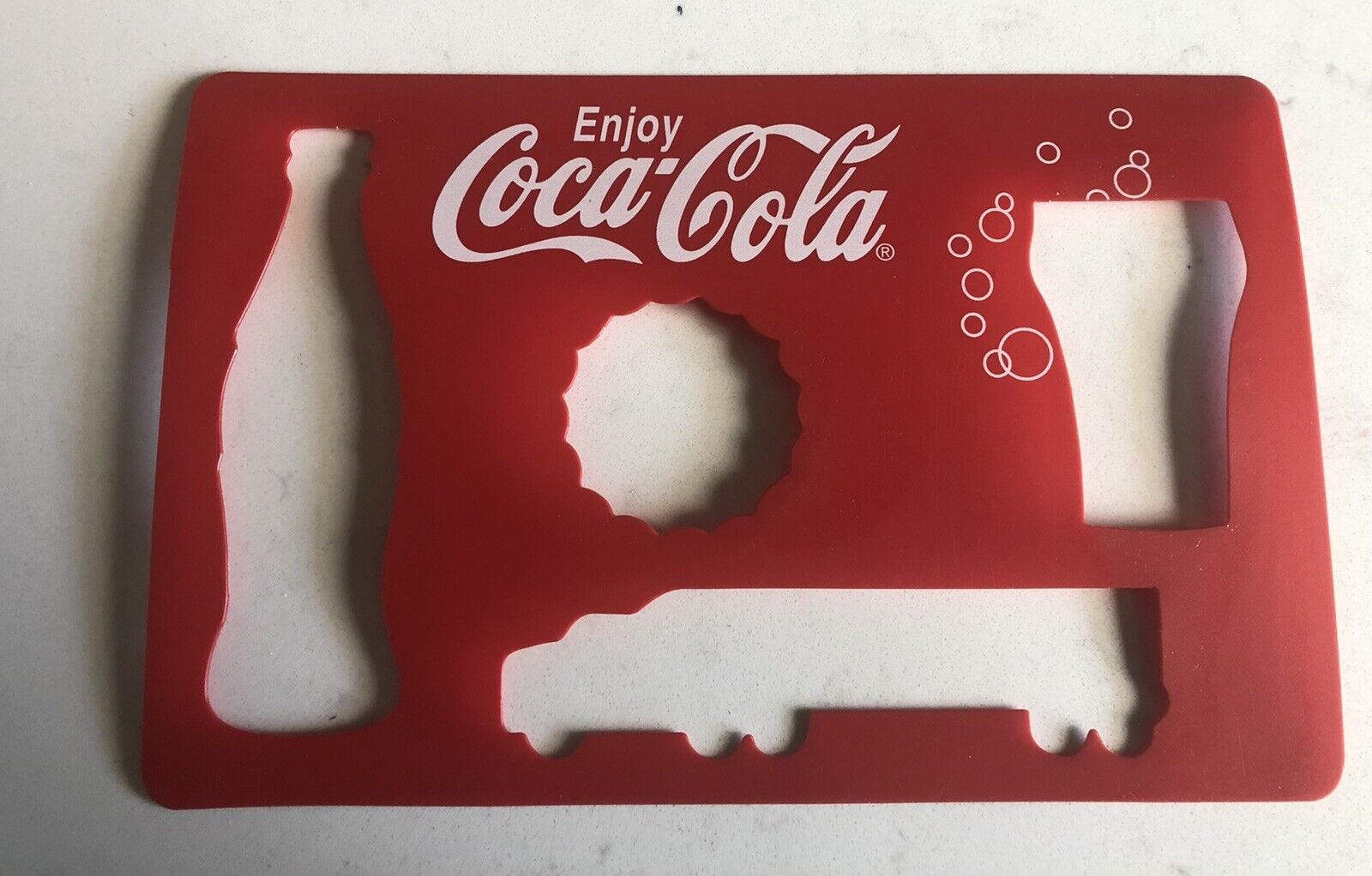 Coca Cola  Coke Advertising Stencil Coke Bottle Truck Glass Bottle Cap ART