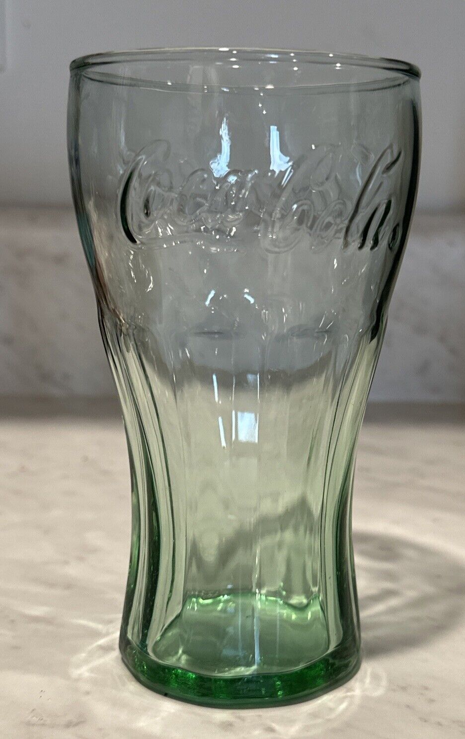 Vintage Libbey Coca Cola Green Tint Glass - 16oz