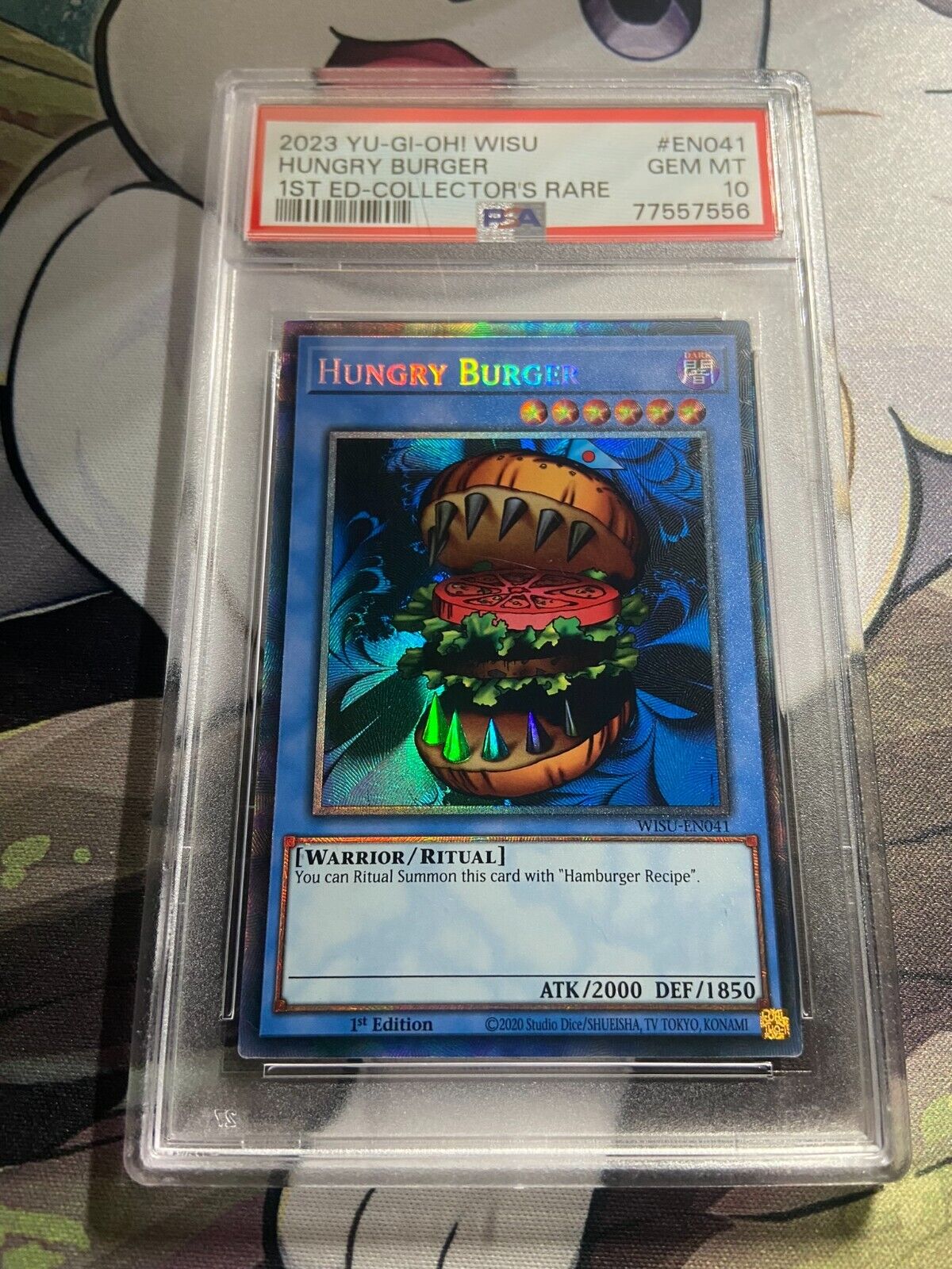 Hungry Burger - Collector's Rare 1st Ed WISU-EN041 - PSA 10 GEM MINT - YuGiOh