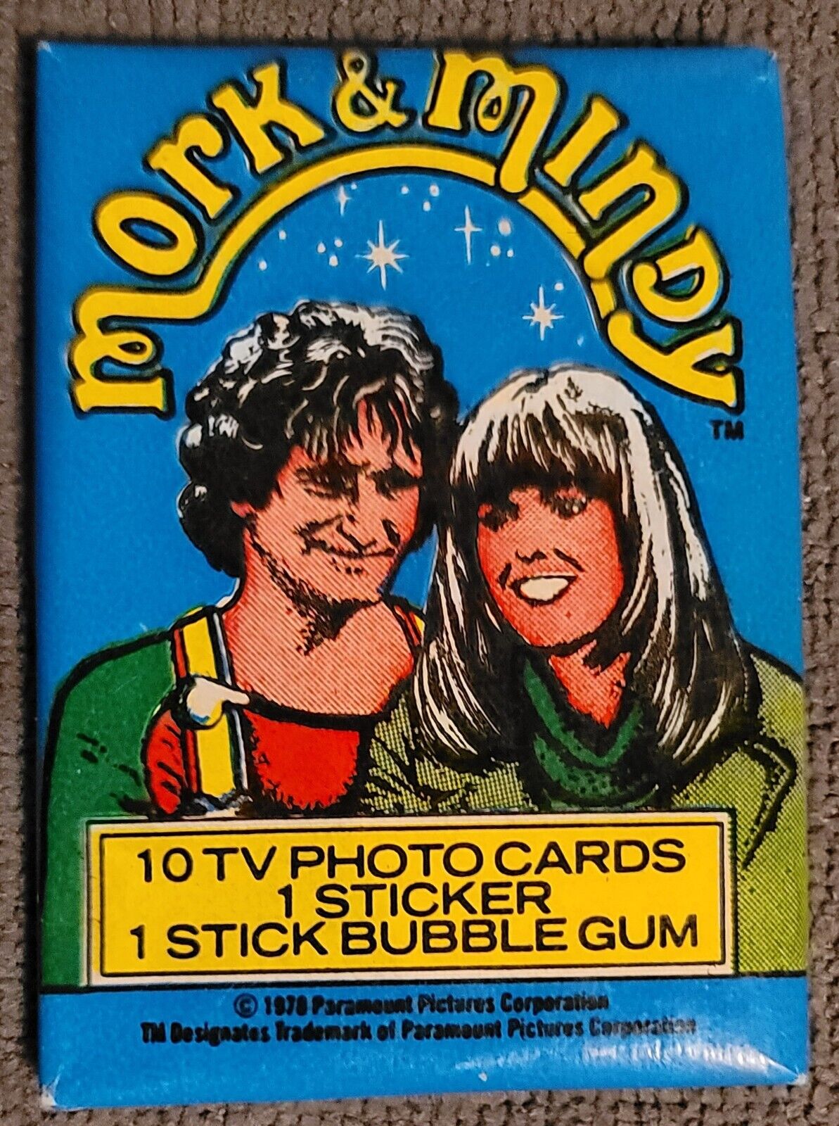 Vintage 1978 Topps MORK AND MINDY Sealed wax Pack Trading Cards 
