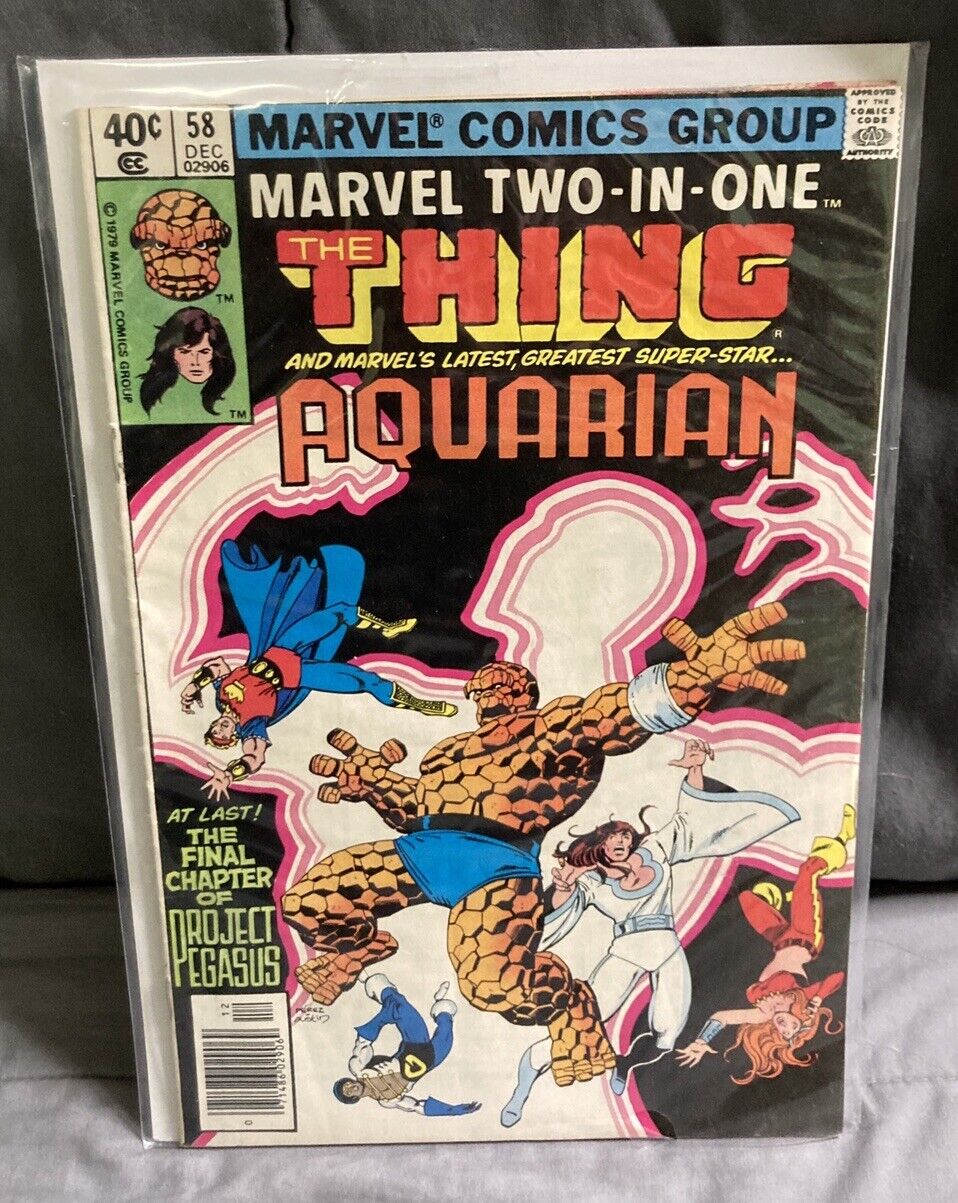 Marvel Two-In-One #58 Comic Book Thing Aquarian Marvel Comics 1979 B&B