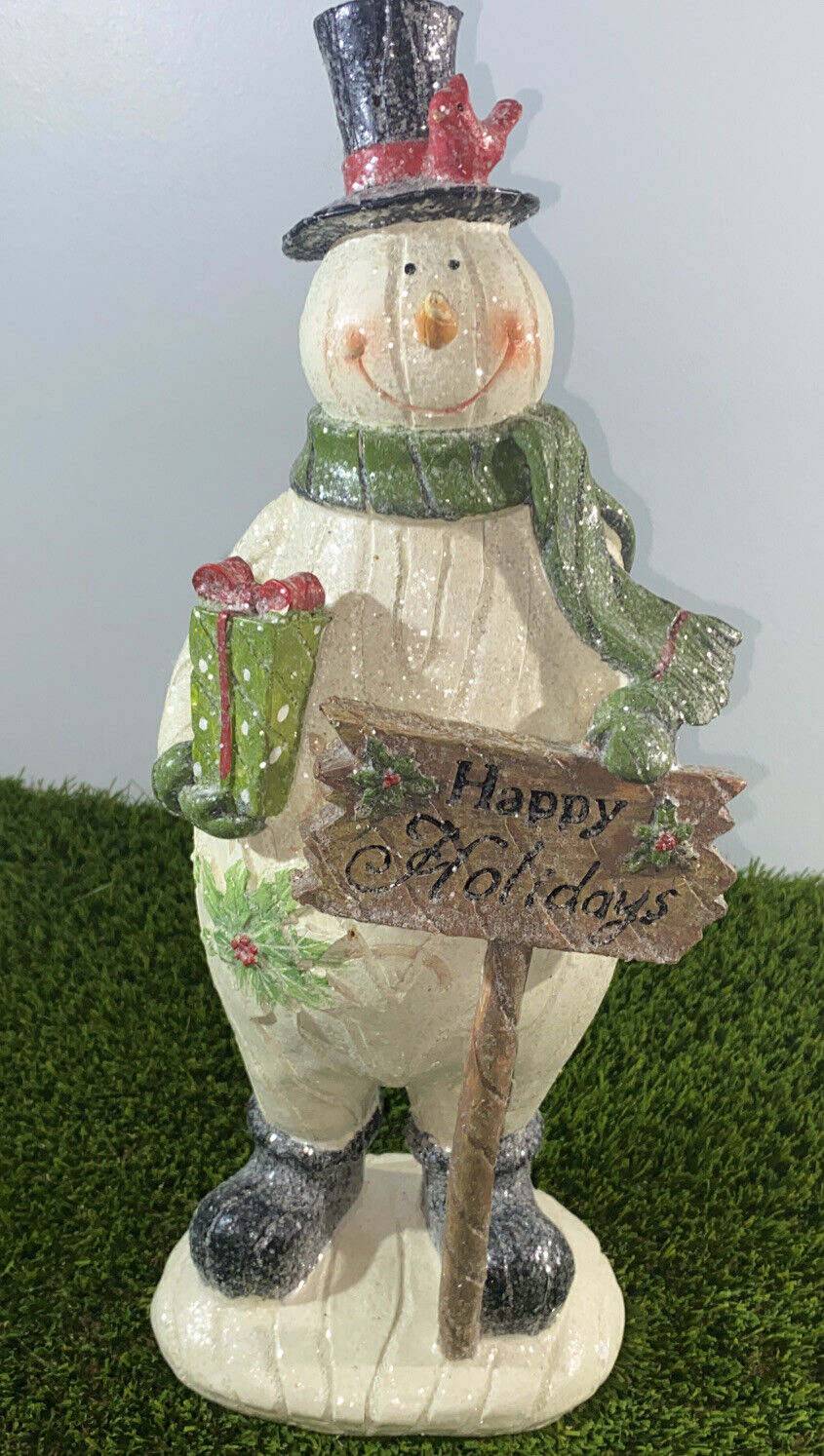 Christmas/Holiday Happy Holidays  Snowman Pre owned Excellent Condition Kirkland