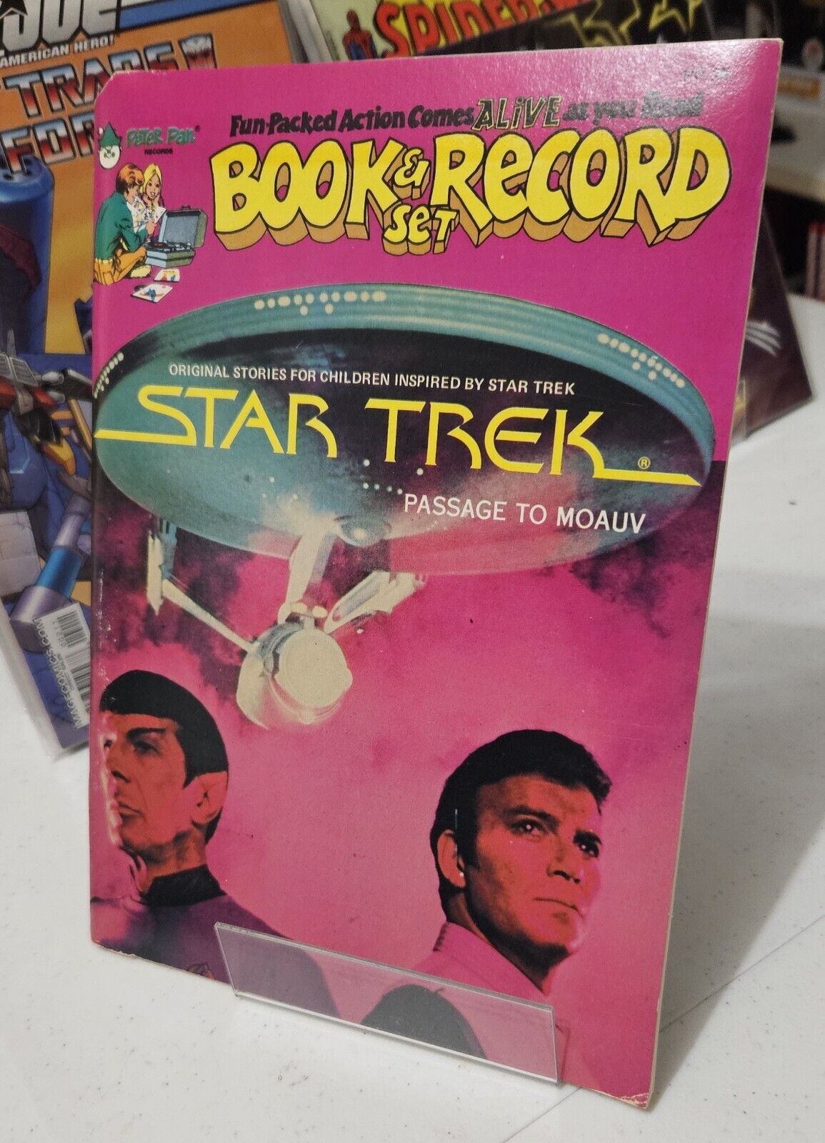 Star Trek Passage To Moauv Book & Record Comic Set Peter Pan Vintage 1979