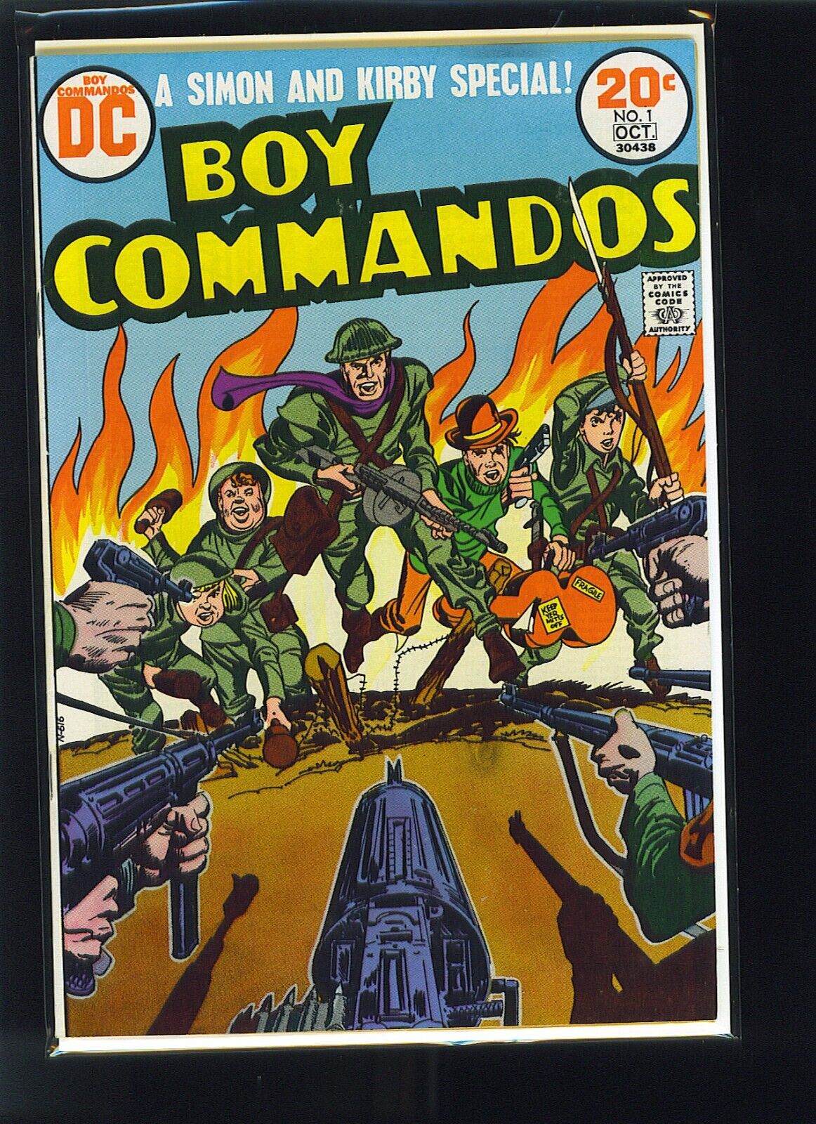 Boy Commandos #1 Simon and Kirby 1970s Reprint 2 copies VF and F