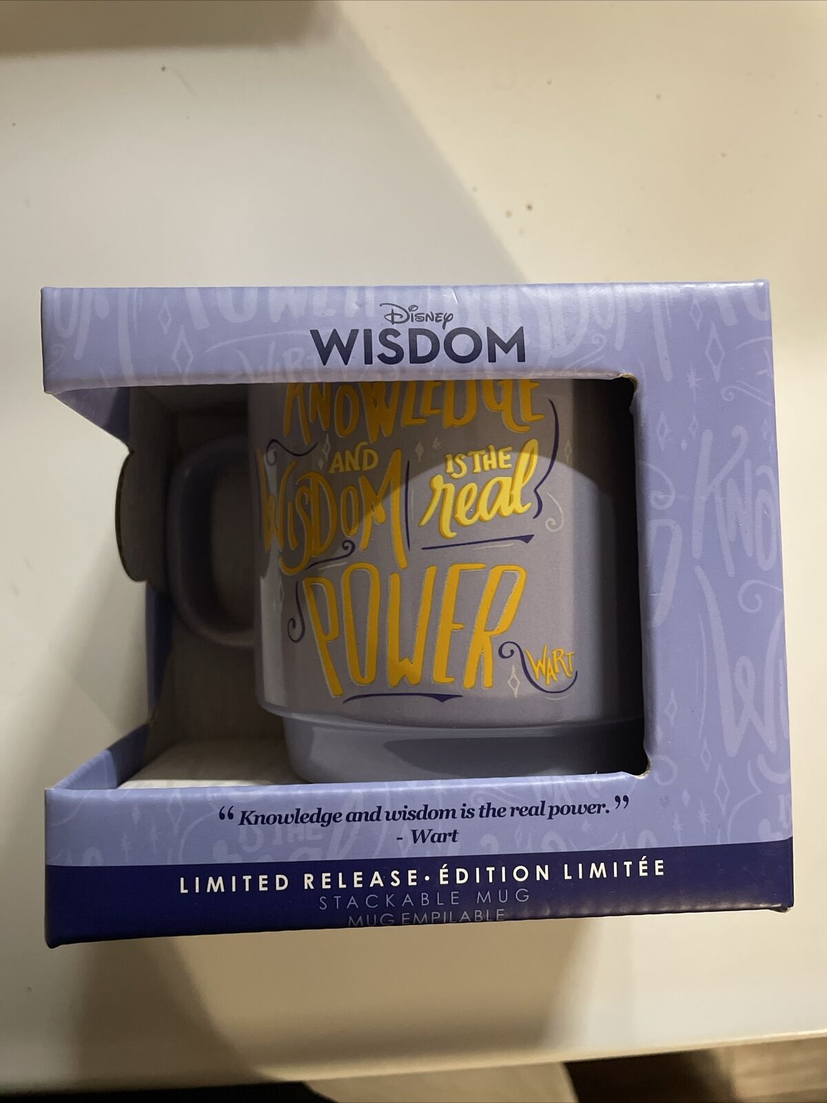 New - Disney Wisdom Limited Release - Sword in the Stone Mug - #9 Merlin