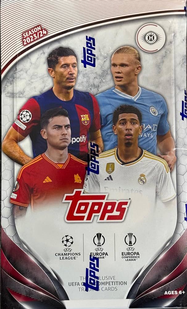 2023-24 Topps UEFA Club Competitions Soccer Hobby Box New 
