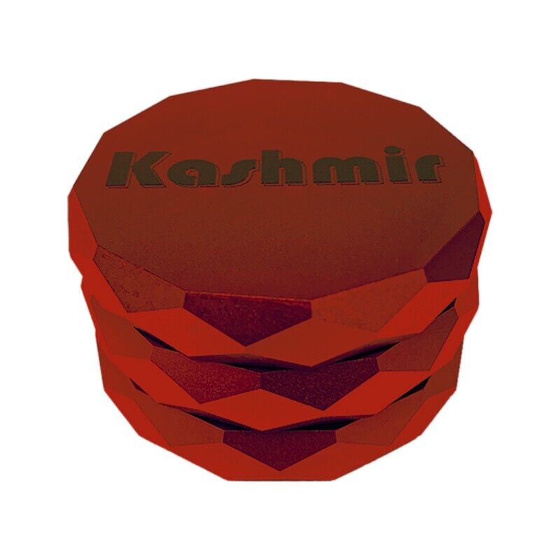 4-Part Herb Spices Tobacco Grinders Red High-Quality Aluminum Crusher by Kashmir