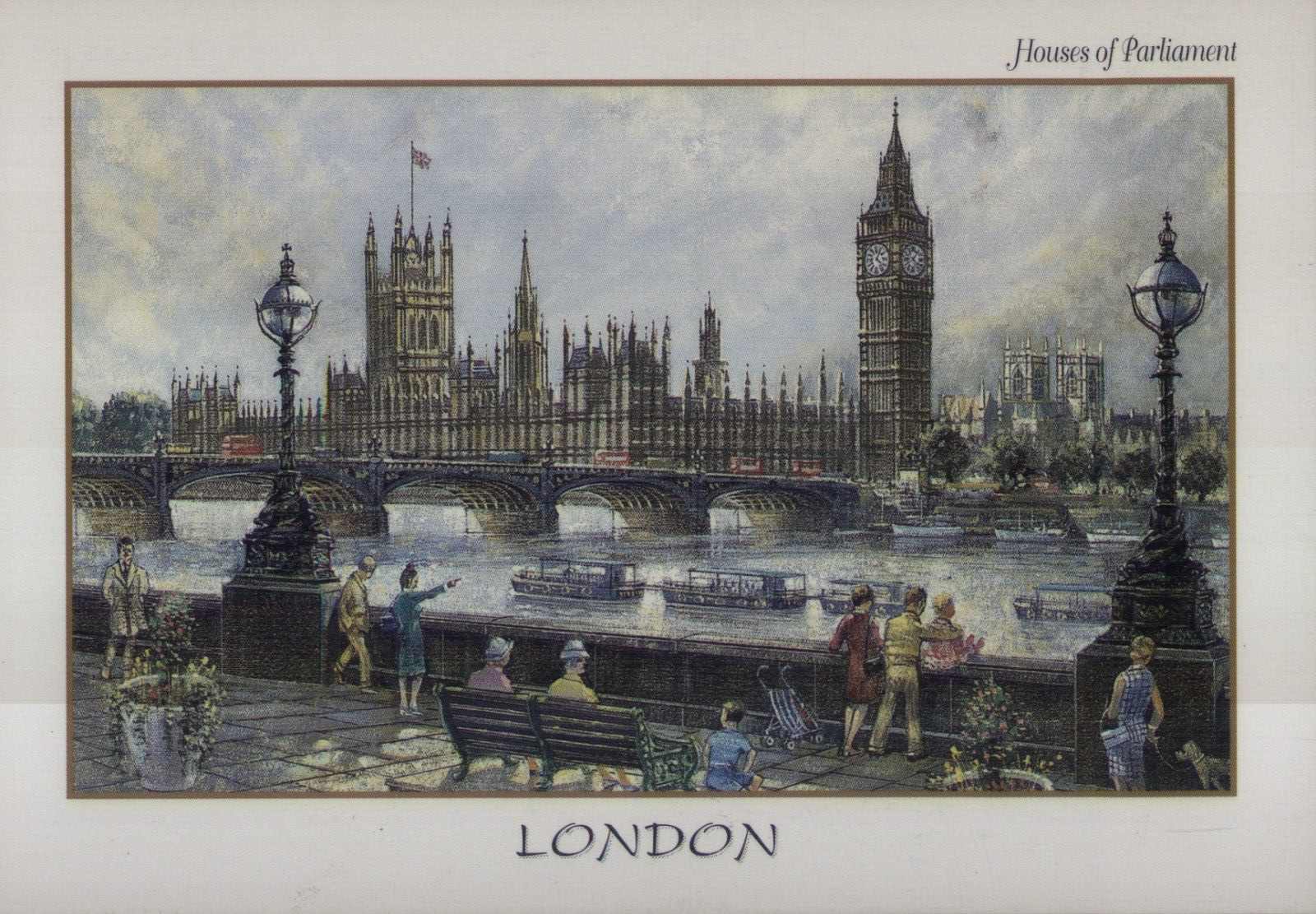 Vintage 2000 London Post Card
