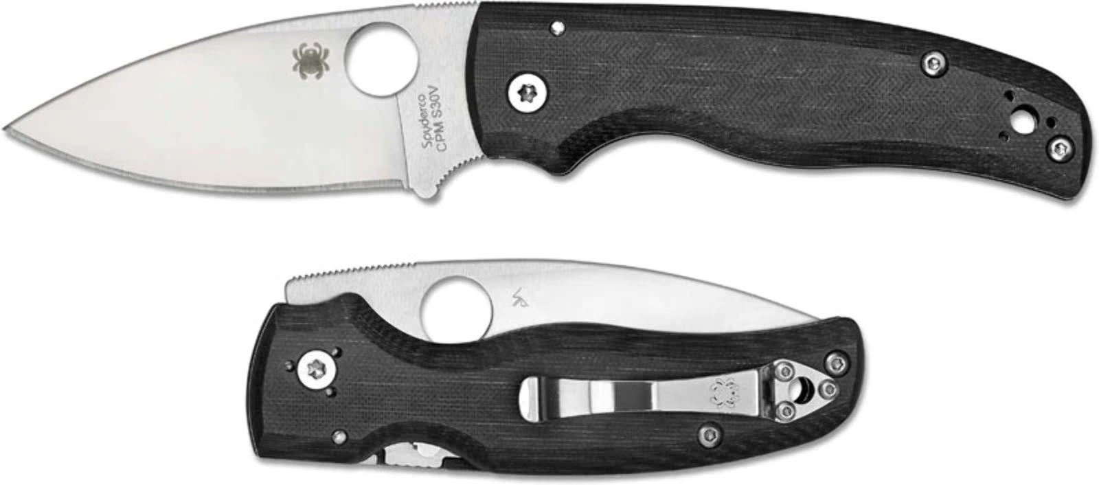 Spyderco Shaman Compression Lock Knife Black G-10 (3.58\