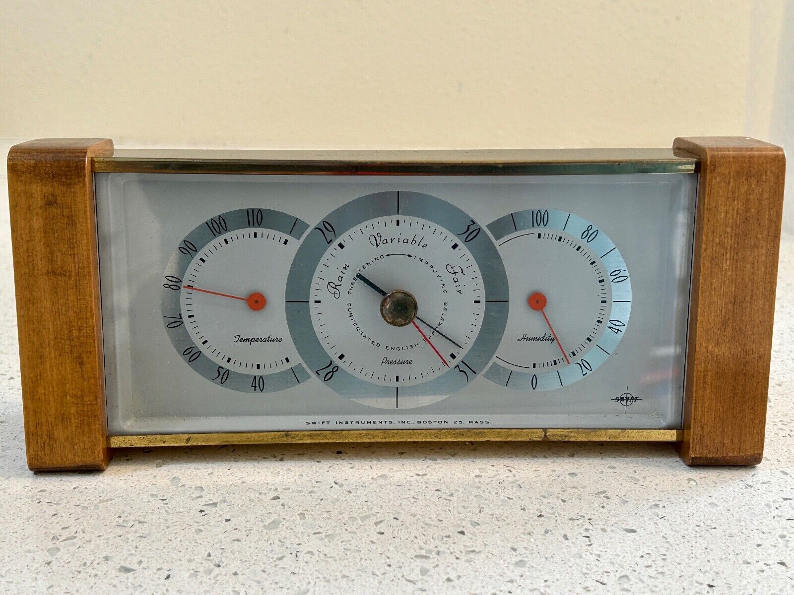 Swift Instruments Mid-Century Weather Station Temperature,Pressure,Humidity 1965