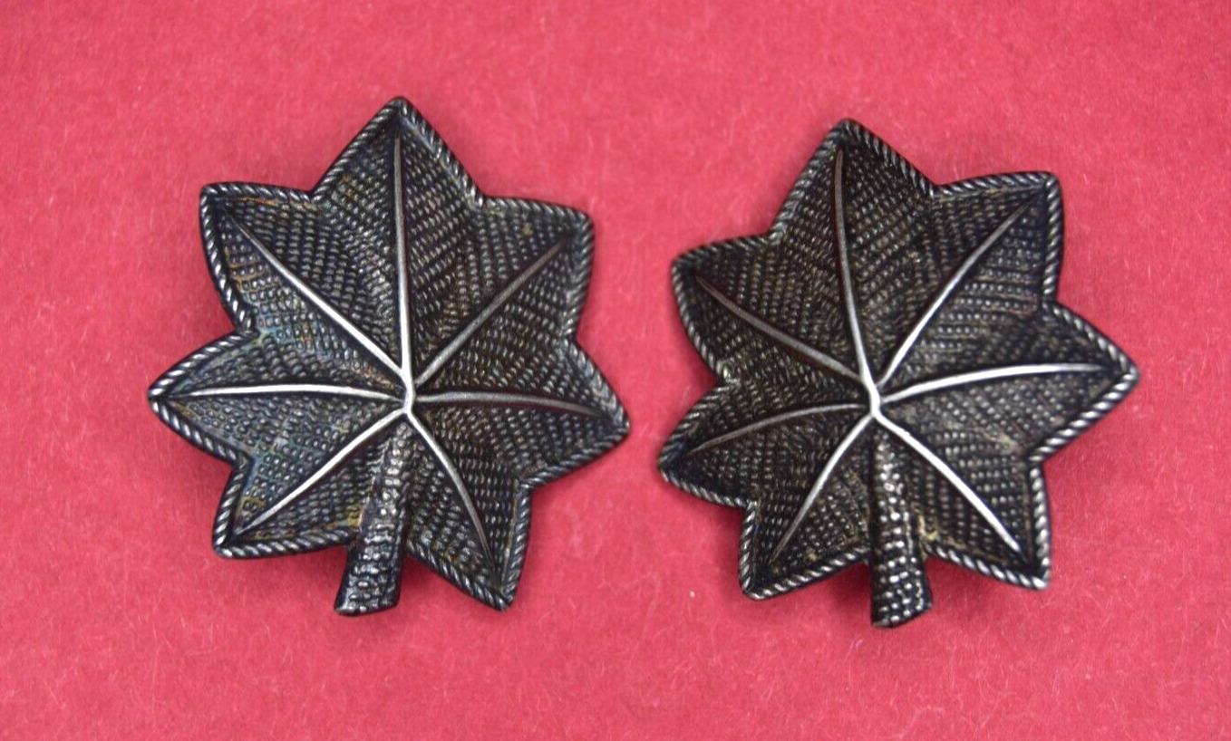 RARE Pre WWII Sterling Army Lieutenant Colonel Shoulder Rank Insignia Pins Set