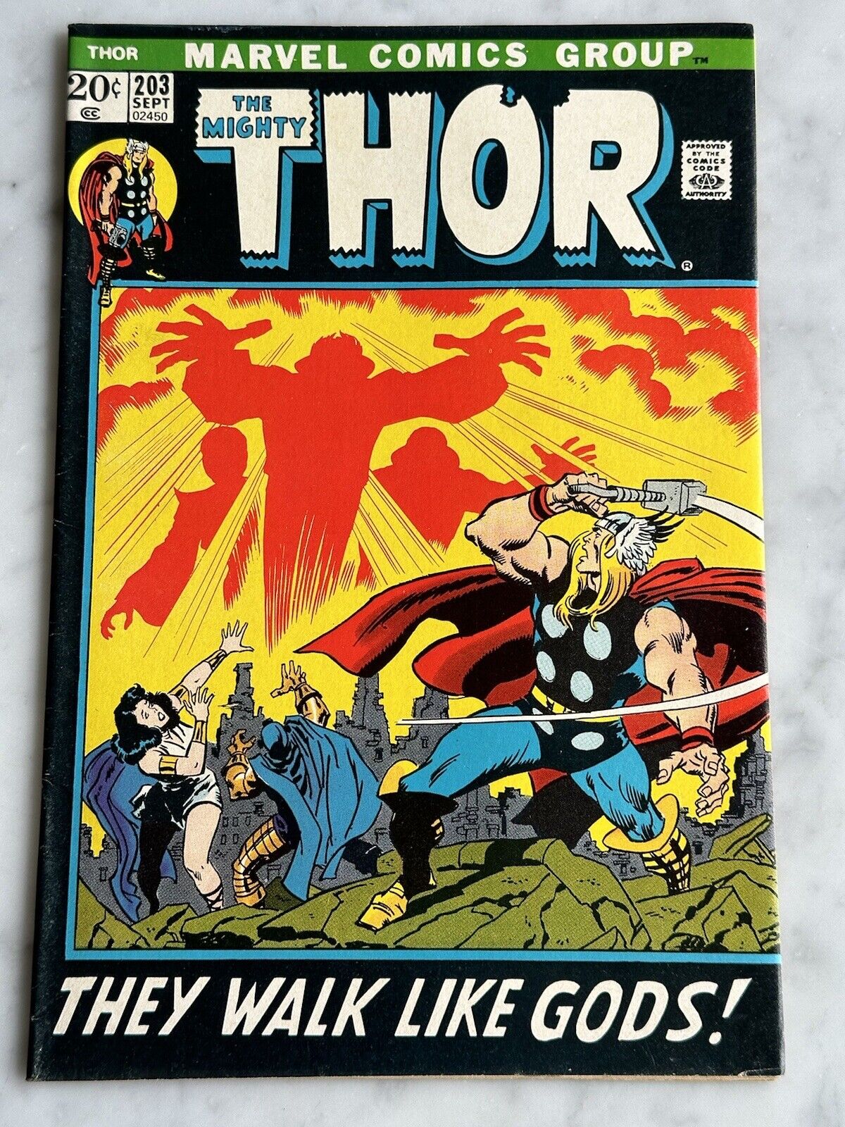 Thor #203 1st Young Gods F/VF 7.0 - Buy 3 for  (Marvel, 1972)