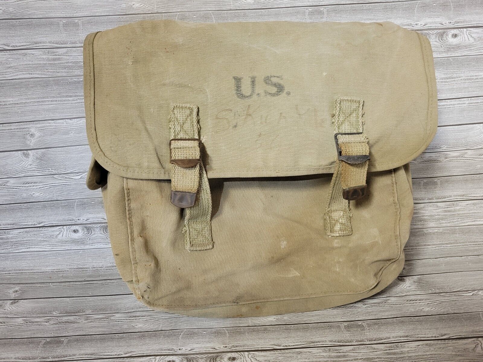 WW2 US Army Military M1936 Musette Shoulder Bag Field Gear LUCE MANUFACTURE 1942