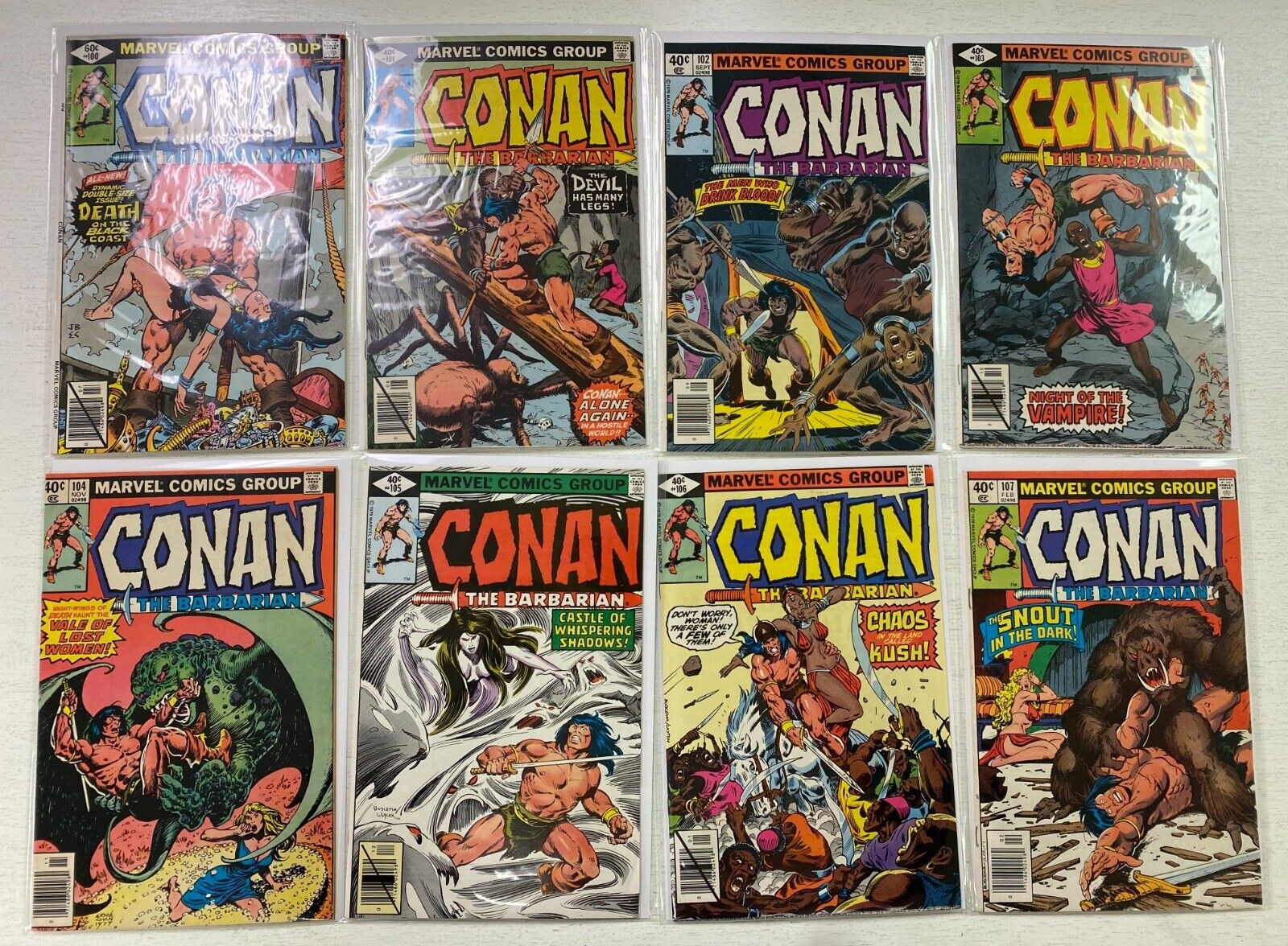 Conan comic lot from:#100-179 50 diff avg 7.0 (1979-86)