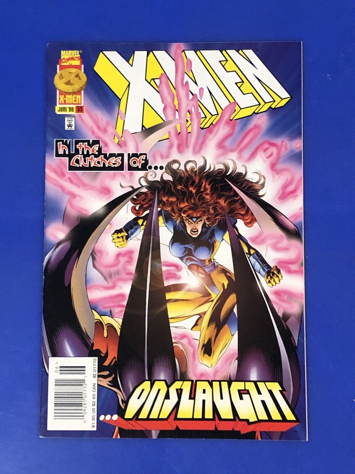 X-Men #53 Newsstand 1ST APPEARANCE ONSLAUGHT Jean Grey Uncanny Marvel Comic 1996