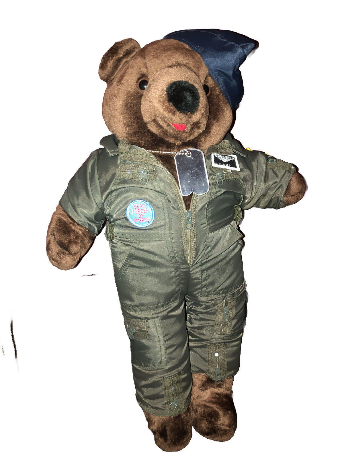 1989 USAF Plush Teddy Bear Military Forces