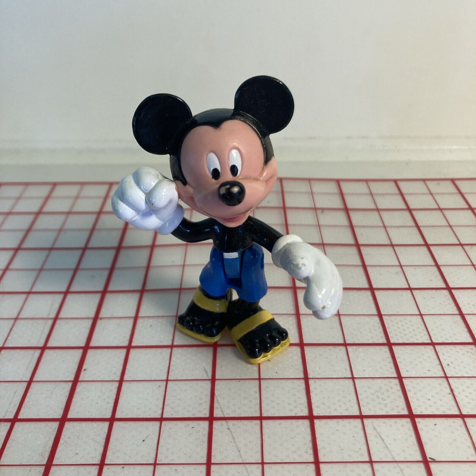 Vintage Walt Disney Productions Mickey Mouse Action Figure Toy Movable B25