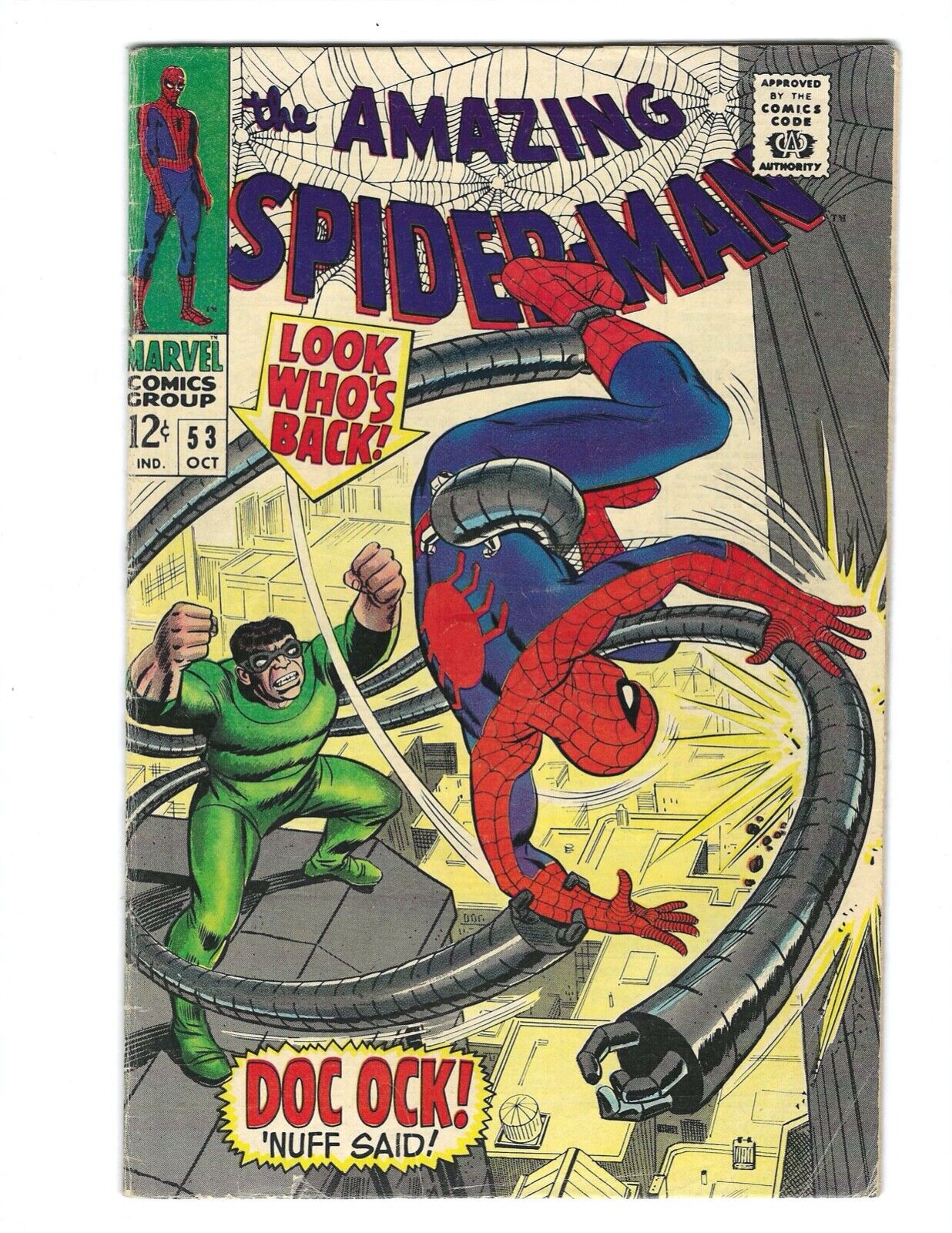 Amazing Spider-Man #53 1967 VG+/FN- Look Who's Back Doc Octopus  Combine Ship