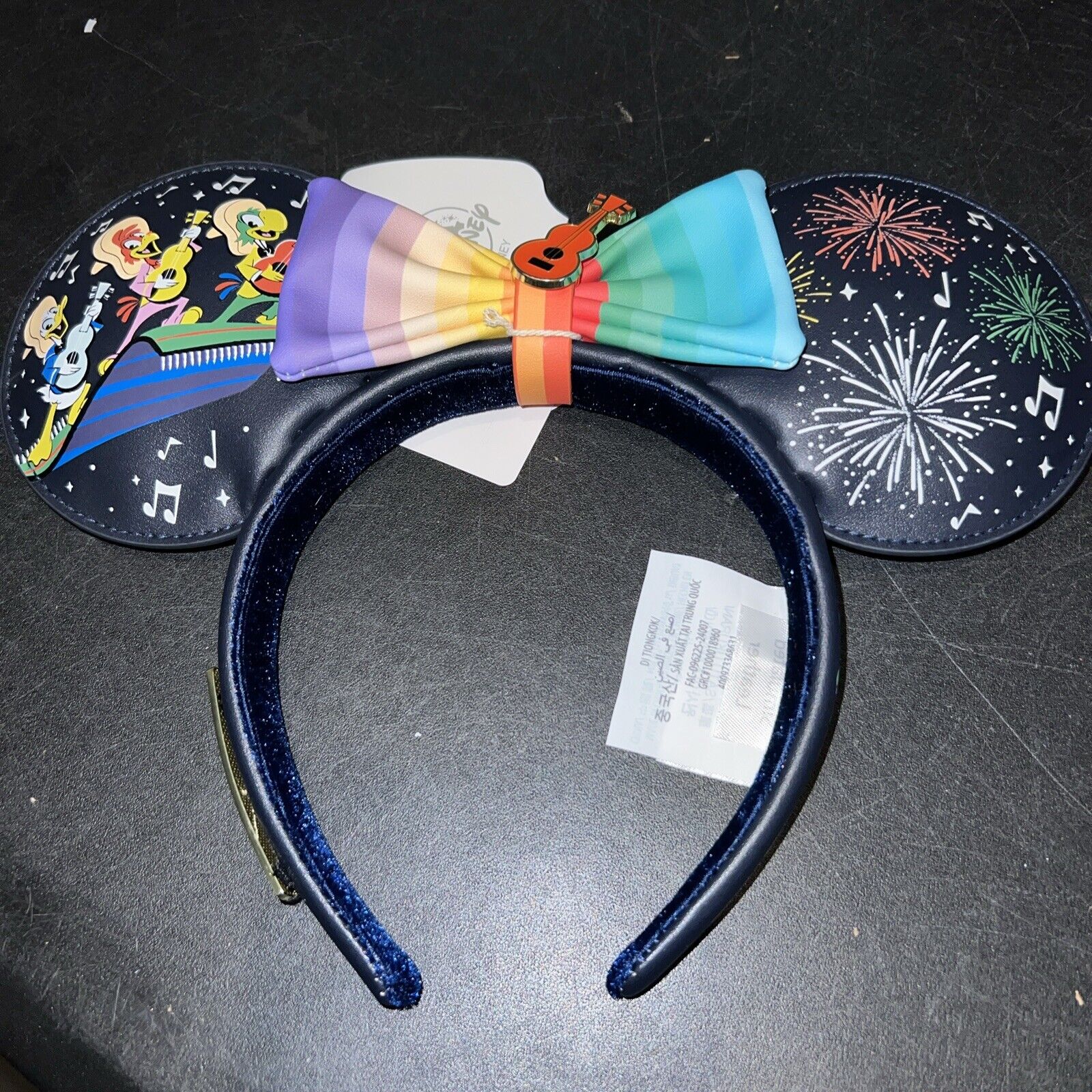 NWT Disney Parks 2024 Three Caballeros Loungefly Ears Headband GITD 